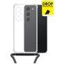 My Style Loop Doorzichtig Samsung Galaxy S23 Plus Flexibel TPU Hoesje met koord - Transparant