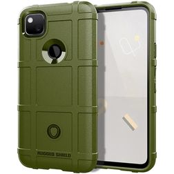 Mobigear Rugged Shield Google Pixel 5 Hoesje Flexibel TPU Backcover Shockproof - Groen