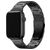 Mobigear Sydney Titanium Apple Watch Bandje Vouwsluiting - 42/41/40/38 mm - Zwart