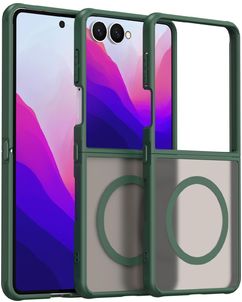 Mobigear Shockproof Samsung Galaxy Z Flip 8 MagSafe Hoesje Hardcase Backcover - Groen