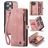 Caseme 008 iPhone 16 Pro Hoesje Uitneembare 2in1 Bookcase Portemonnee - Roze
