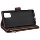Mobigear Zipper Samsung Galaxy A51 Hoesje Bookcase Portemonnee - Bruin
