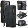 CaseMe C30 iPhone 17 Pro Hoesje Bookcase Portemonnee - Zwart