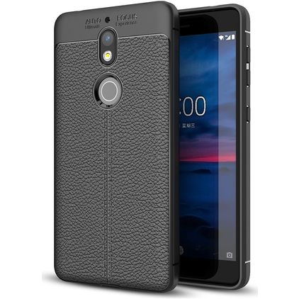 Mobigear Luxury Nokia 7 Hoesje Flexibel TPU Backcover - Zwart