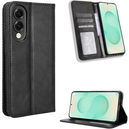 Mobigear Sensation Samsung Galaxy S25 Edge Hoesje Bookcase Portemonnee - Zwart
