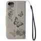 Mobigear Butterfly iPhone SE (2022) Hoesje Bookcase Portemonnee - Grijs