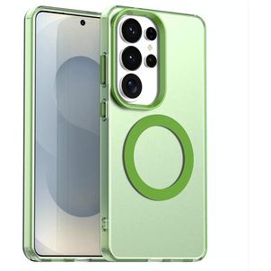 Mobigear Shockproof Samsung Galaxy S26 Ultra MagSafe Hoesje Hardcase Backcover - Groen