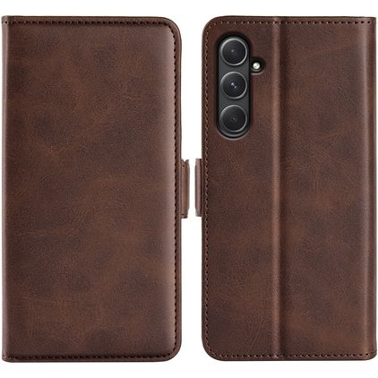 Mobigear Slim Magnet Samsung Galaxy A55 Hoesje Bookcase Portemonnee - Bruin