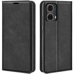 Mobigear Retro Slim Motorola Moto G85 Hoesje Bookcase Portemonnee - Zwart