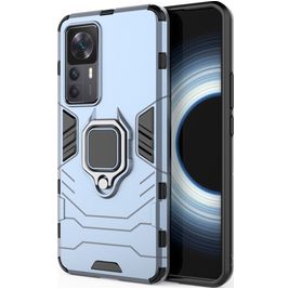 Mobigear Armor Ring Xiaomi 12T Pro Hoesje Hardcase Backcover Shockproof met Ringhouder - Marineblauw Mobigear Armor Ring Xiaomi 12T Pro Hoesje Hardcase Backcover Shockproof met Ringhouder - Marineblauw
