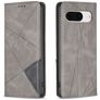 Mobigear Rhombus Slim Google Pixel 8 Hoesje Bookcase - Grijs
