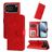 Mobigear Sunflower iPhone 17 Pro Hoesje Bookcase Portemonnee - Rood