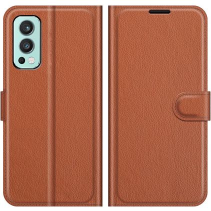 Mobigear Classic OnePlus Nord 2 Hoesje Bookcase Portemonnee - Bruin