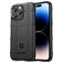 Mobigear Rugged Shield iPhone 14 Pro Max Hoesje Flexibel TPU Backcover Shockproof - Zwart