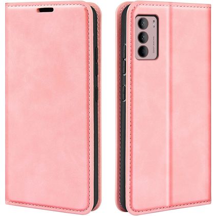 Mobigear Retro Slim Motorola Moto G42 Hoesje Bookcase Portemonnee - Roze