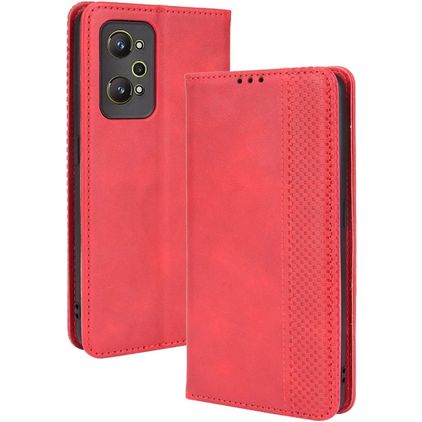 Mobigear Sensation Realme GT Neo2 Hoesje Bookcase Portemonnee - Rood
