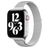 Mobigear Slim Loop Milanese Apple Watch Bandje Magneetsluiting - 42/41/40/38 mm - Zilver