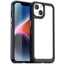 Mobigear Crystal iPhone 15 Hoesje Hardcase Backcover - Transparant / Zwart