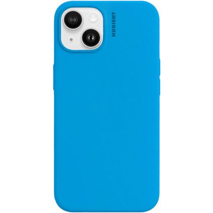 Nudient Base iPhone 14 Siliconen Hoesje Backcover - Vibrant Blue