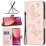 Mobigear Butterfly Xiaomi 12 Hoesje Bookcase Portemonnee - Roségoud