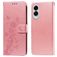 Mobigear Flowers Samsung Galaxy S25 Edge Hoesje Bookcase Portemonnee - Roségoud