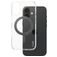 CARE by PanzerGlass Kickstand iPhone 16 MagSafe Hoesje Hardcase Backcover met Standaard - Transparant / Zwart