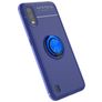 Mobigear Armor Ring Samsung Galaxy A01 Hoesje Flexibel TPU Backcover Shockproof met Ringhouder - Blauw