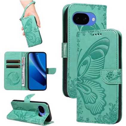 Mobigear Butterfly Google Pixel 10a Hoesje Bookcase Portemonnee - Groen
