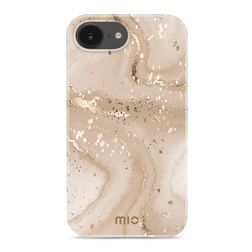 MIO iPhone 16e MagSafe Hoesje Hardcase Backcover - Gold Marble