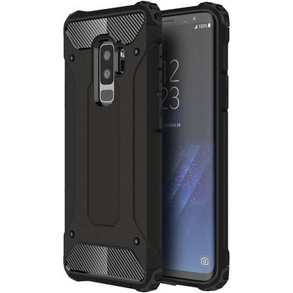 Mobigear Outdoor Samsung Galaxy S9 Plus Hoesje Hardcase Backcover Shockproof - Zwart