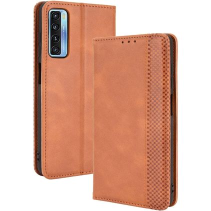 Mobigear Sensation TCL 20L Hoesje Bookcase Portemonnee - Bruin
