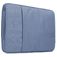 Mobigear Denim Zipper Laptop Sleeve 15 - 16 inch Laptop hoes - Marineblauw