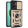 Mobigear Armor Ring Cam Slide Xiaomi Redmi 10 5G Hoesje Hardcase Backcover Shockproof met Ringhouder en Camera Slider - Goud