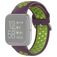 Mobigear Sport Plus Buckle Siliconen Fitbit Versa 2 Bandje Gespsluiting - Groen / Paars