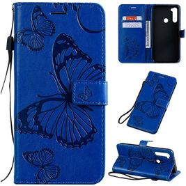 Mobigear Butterfly Xiaomi Redmi Note 8T Hoesje Bookcase Portemonnee - Blauw