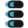 Xccess Selfie Camera Webcam Cover Privacy Schuifje - Zwart - 3-Pack (3-Pack)