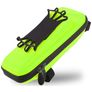 Mobigear Zipper Bag Telefoonhouder Fiets Fietsframe Klem Universeel - 6.5 inch - Geel