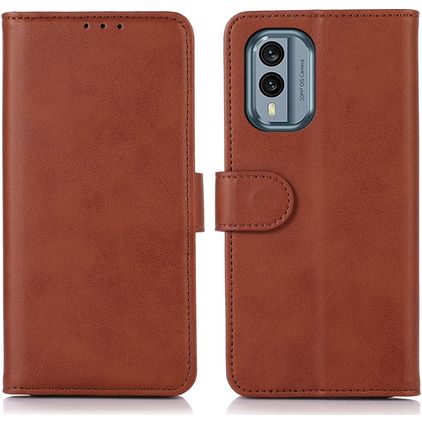 Mobigear Wallet Nokia X30 Hoesje Bookcase Portemonnee - Bruin