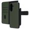 Mobiparts Samsung Galaxy A57 Hoesje Echt Leer Uitneembare 2in1 Bookcase Portemonnee - Groen