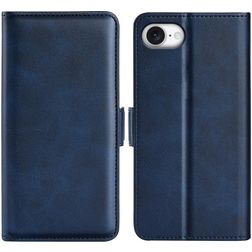 Mobigear Slim Magnet iPhone 16e Hoesje Bookcase Portemonnee - Donkerblauw