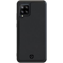 Valenta Snap Samsung Galaxy A42 Hoesje Echt Leer Backcover - Zwart