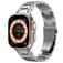 Mobigear Amsterdam Stalen Apple Watch Bandje Vouwsluiting - 42/41/40/38 mm - Zilver