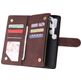 Mobigear Zipper Samsung Galaxy A51 Hoesje Bookcase Portemonnee - Bruin