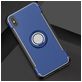 Mobigear Armor Ring iPhone XS Max Hoesje Hardcase Backcover Shockproof met Ringhouder - Blauw
