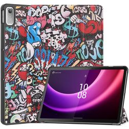 Mobigear Tri-Fold Lenovo Tab P11 Gen 2 Hoes Bookcase - Graffiti
