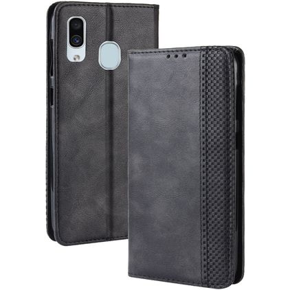Mobigear Sensation Samsung Galaxy A20e Hoesje Bookcase Portemonnee - Zwart