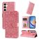 Mobigear Sunflower Samsung Galaxy A35 Hoesje Bookcase Portemonnee - Roségoud