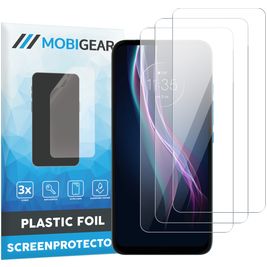 Mobigear Motorola One Fusion Plus Screenprotector Folie - Case Friendly (3-Pack)
