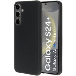 Mobiparts Samsung Galaxy S24 Plus Siliconen Hoesje Backcover - Zwart
