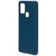 Mobiparts Samsung Galaxy A21s Siliconen Hoesje Backcover - Blueberry Blue